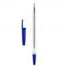 Set of 10 blue pens for universal office use