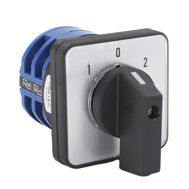 

2025 Trend Changeover Selector Switch 3 Positions 8 Terminals Universal Rotary Cam Selector Latching Switches 32A