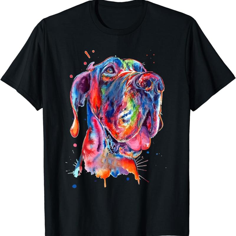 Great Dane Splash Art T Shirt S