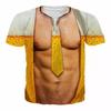 3D Print Funny Muscle Graphic T Shirt for Men Women Short Sleeve Ugly Tee Shirts Clothes Mens Novelty Party Cosplay Tshirts