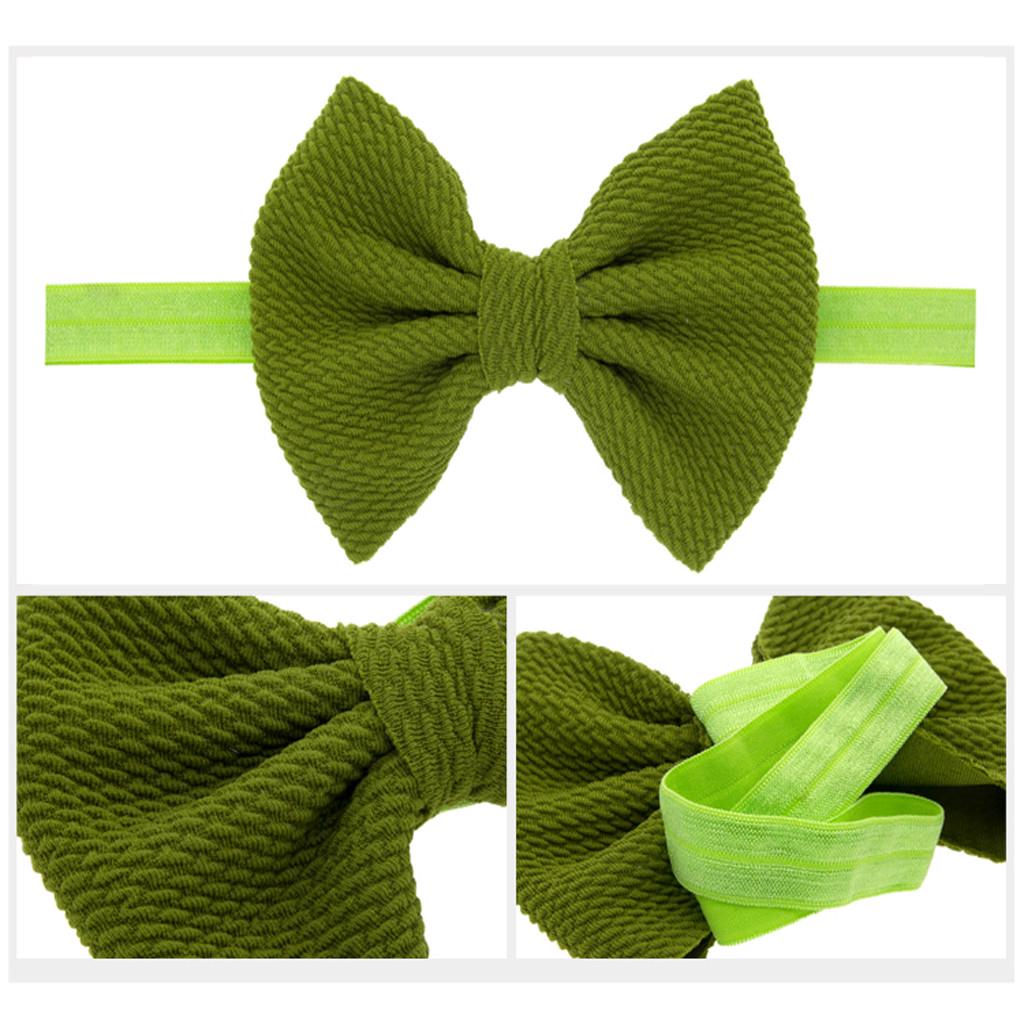Newborn Toddler Kid Baby Girls Bow Turban Headband Headwear Accessories