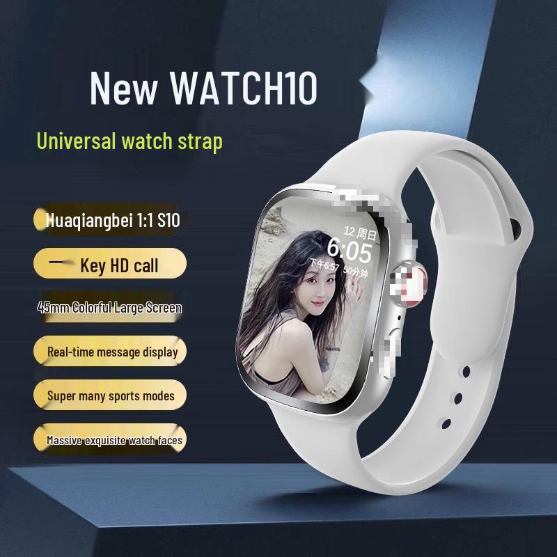 

S9 Smartwatch Bracelet: Top Configuration, Sport Mode, Heart Rate & Blood Pressure Monitor for Men, Women, and Students Black + HD Call + Fast Charge
