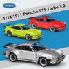 Welly Scară 1/24 1974 Porsche 911 Turbo 3.0 Model Mașină Sport din Aliaj Metal Turnat Sub Presiune Vehicul Jucărie Model Mașină Simulare Colecție Cadou Copii