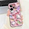 For Realme GT 7 5G 6.78" Case RMX5061 Cartoon Panda New Flower Collection Soft Silicon Cover For Oppo Realme GT7 5G Phone Shell