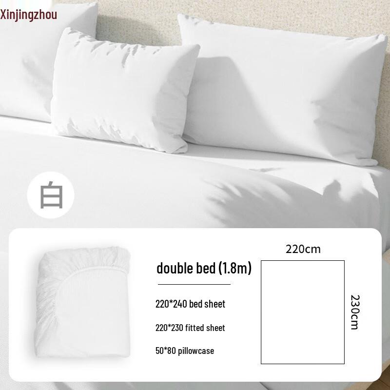 Disposable 4-Piece Elastic Fitted Sheet Travel Bedding Set