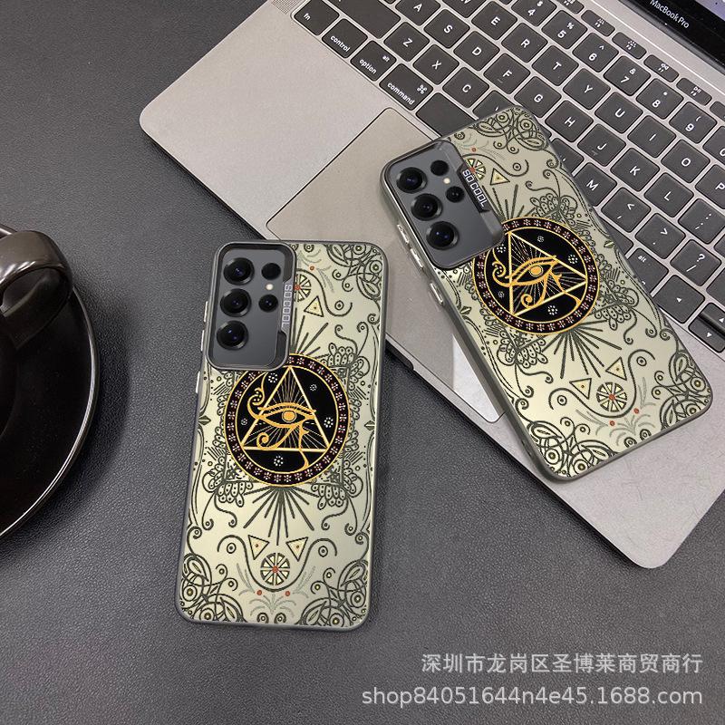 Patterned compass suitable for OPPOA97 colored silver shell OPPOA53 all-inclusive A58 anti-drop K9 creative REALME11PRO