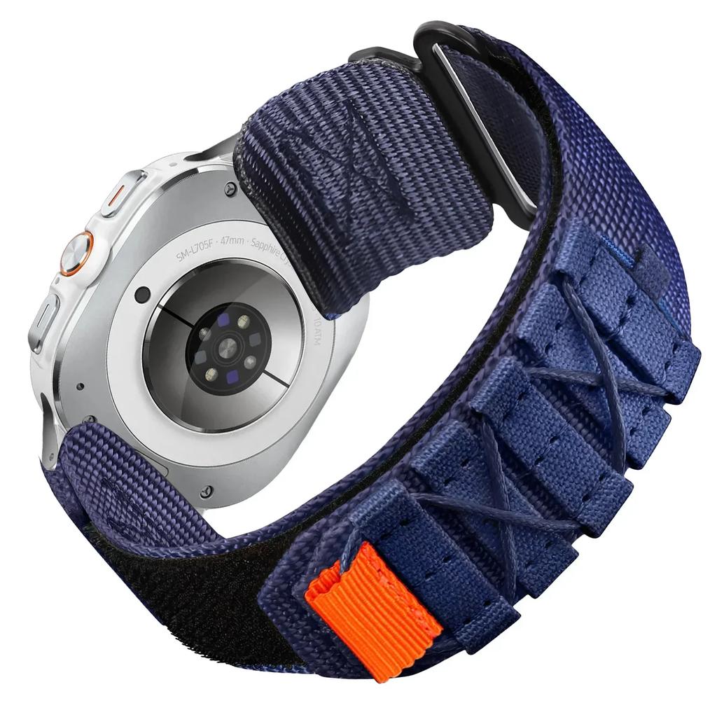 Nylonový řemínek bez mezer pro Samsung Galaxy Watch 7 Ultra 47mm Quick Fit Band Sportovní náramek pro Galaxy Watch Ultra 47mm náramek