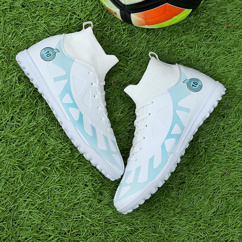 Football Shoes 35-46 Men's High-top Socks, Football Shoes Short Nail Training Children and Adolescent Students Competition Sneakers Football Boots