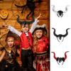 Evil Queen Ox Horn Hairband Witch Hair Accessories Evil Magic Witch Headpiece  Halloween Party