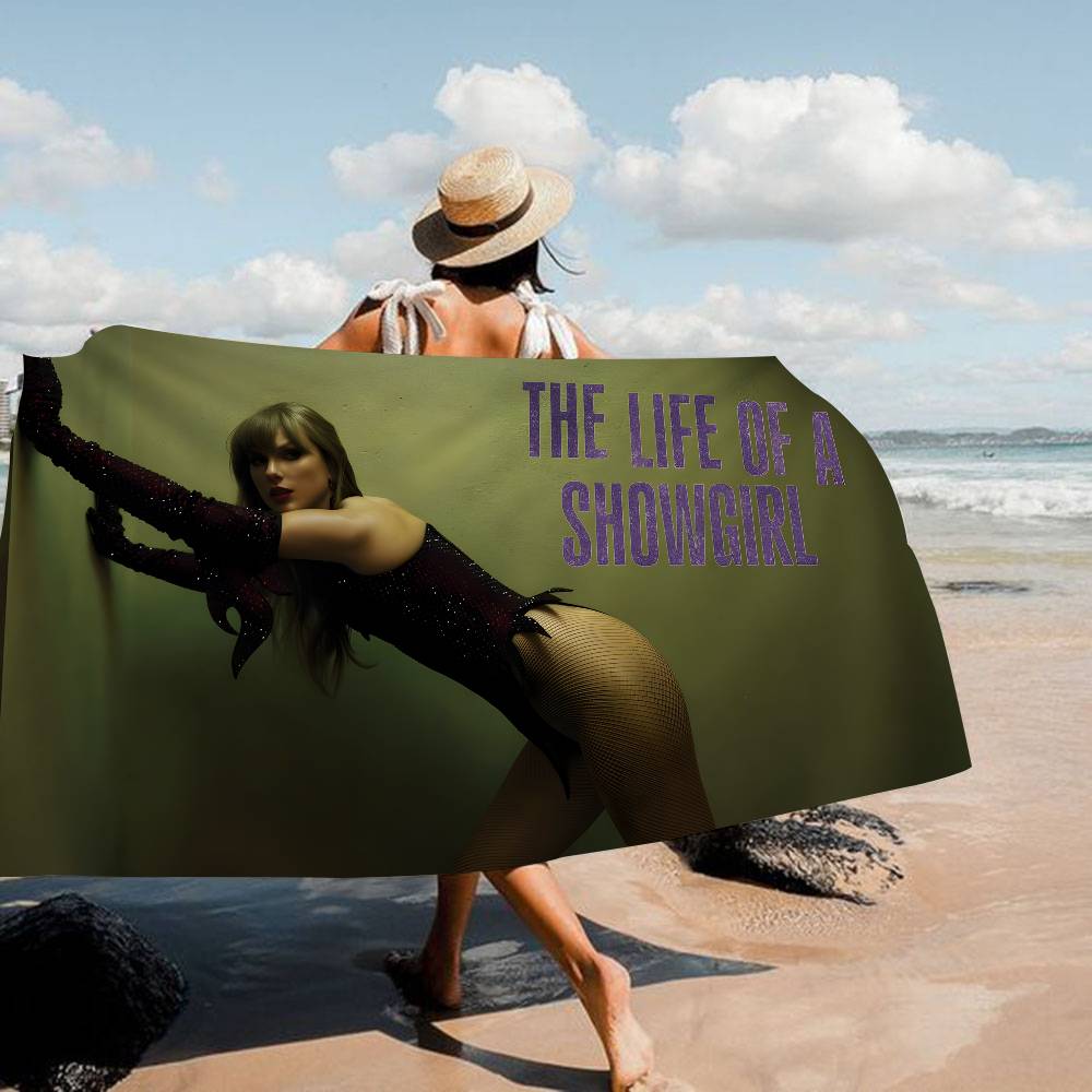 T-Taylor-Swift Lyrischer-Pop-Storytelling Badetuch Mikrofaser Weich Wasserabsorbierend Atmungsaktiv Für Mädchen Kinder Cartoon Strandtuch
