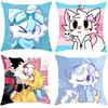 Cartoon F-Furry F-fandom Cushion Cover Comfortable Reversible Pillow Cover Ideal for Car Sofa Bedroom & Beyond