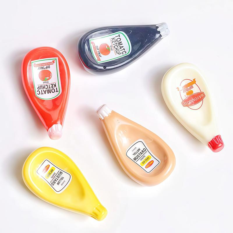 Ceramic Sauce Plate Small Dish Soy Sauce Plate Ketchup Mayonnaise Mustard Seasoning Dish 5 Colors Ceramic Small Dipping Dish