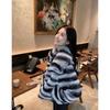 Winter New High-end Fashionable Lady Fur Imitation Rex Rabbit Fur Chinchilla Lapel Fur Coat Short Style Women