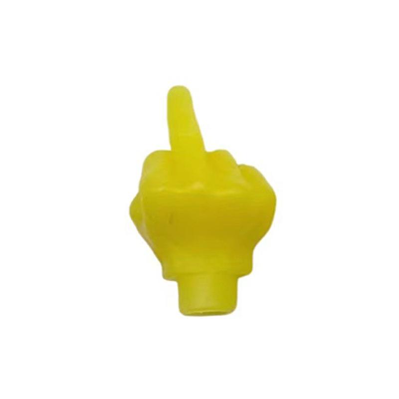 Motorcycle Car Tire Valve Cap Personality Decor Middle Finger Styling Dustproof Waterproof Valve Caps Cover Tyre Valves Stem Cap