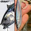 GOBAIT Metal Jig Lure 20g 30g 40g Spinner Spoon 3D Eye Color Laser Spinning Fishing Tackle Blade Hook Swimbait Pesca VIB Bait