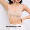 YOUKESHU Women's Soft Support Push-Up Wireless Bra, Anti-Sagging, Side Support, Seamless, Sexy Brassiere