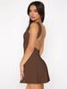 European & American Cross-border Backless Bodycon Dress