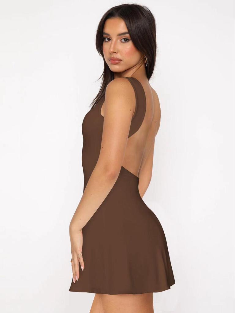 European & American Cross-border Backless Bodycon Dress