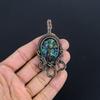 Abalone Shell 999 Copper Wire Wrapped  Pendant, Handmade Gemstone Pendant Jewelry, Gifts For Wife Brand New Pendant