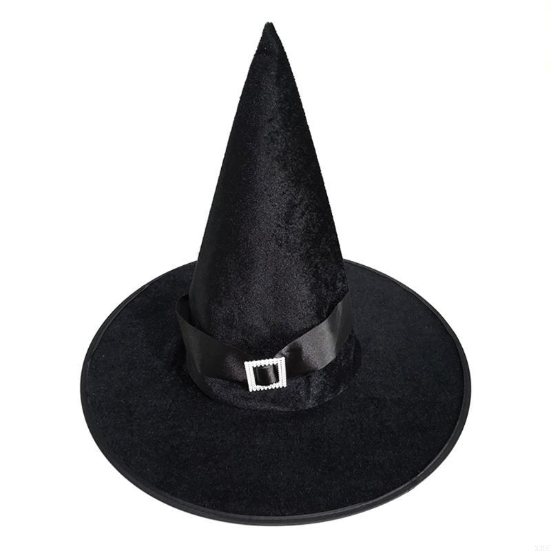 

Halloween Witch Hat Ribbon Wizard Hat Fancy Dress Party Costume Cosplay Accessory Masquerade Supplies for Women X3UC серебряный