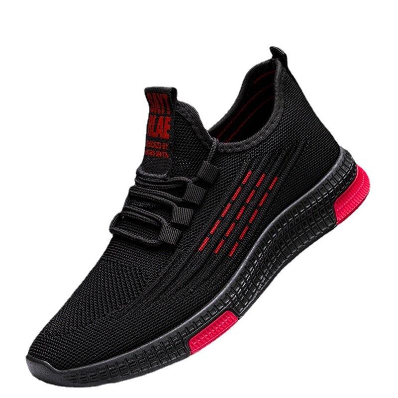 22 Spring/summer New Fly-knitted Sneakers, Breathable Casual Shoes, Soft-soled Running Shoes