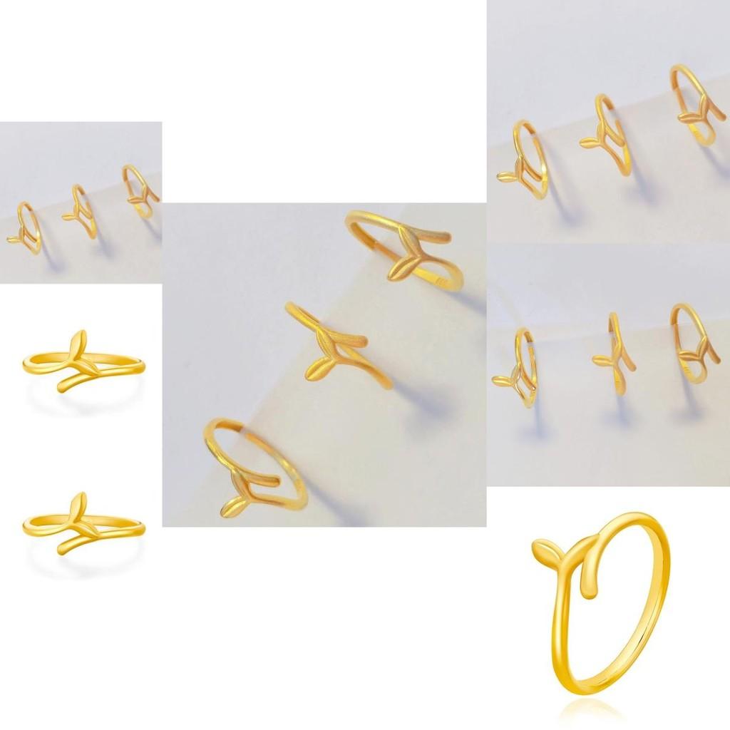 Charming Fish Tail Ring For Ladies Unique Copper Jewelry Gift For Couples Adjustable Size