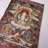36" Tibet Tibetan Cloth Silk 4 Arm Guanyin Kwan-Yin Tangka Thangka Mural