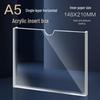 A5 Transparent Plastic Display Sign Holder