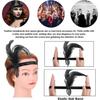 (Black Beads) 1920s 1920s Women Girls Theme Hair Accessories Bridal Wedding Party Gathering Headbands
