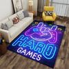 Hard Games Neon Wall Art suitable as a non-slip mat for the living room or bedroom sofa
