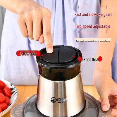 Xi Dao 2L Stainless Steel Blender and Chopper for Baby Food, Vegetables, and Meat