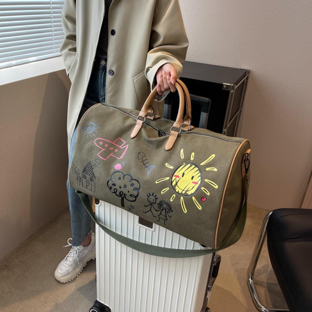 Einfache lässige Reiseausflug Kurztrip Geschäftsreise Sport Fitness Tasche Umhänge-Aufbewahrungstasche niedlich