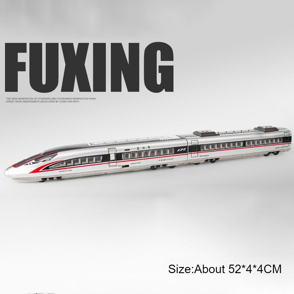 1:87 FUXING Hochgeschwindigkeitsbahn Modell Spielzeugauto Legierung Druckguss Elektrisch Fahren Magnetische Verbindung U-Bahn Zug Ornamente Kinder Geschenke