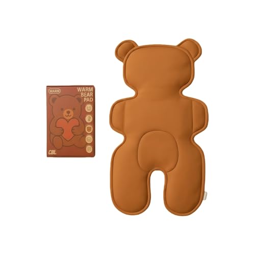 

Электрический подогреваемый детский сиденье в форме медведя | Совместимо с колясками и автокреслами | Мягко греет | Защита от холода, Форма медведя, 3D/Пушистое ощущение, Милый а