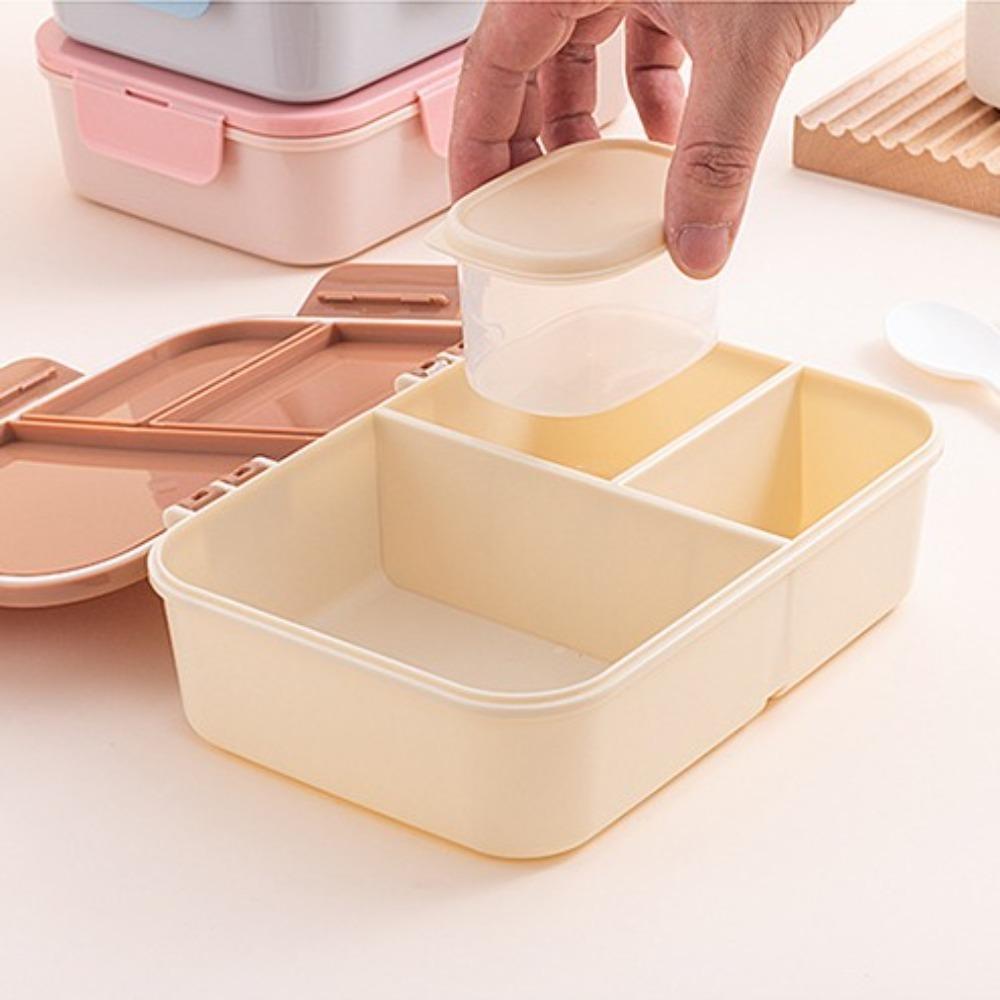 Leak-Proof Lunch Container Plastic Food Storage Box Bento Lunch Box  School Kids Office Worker