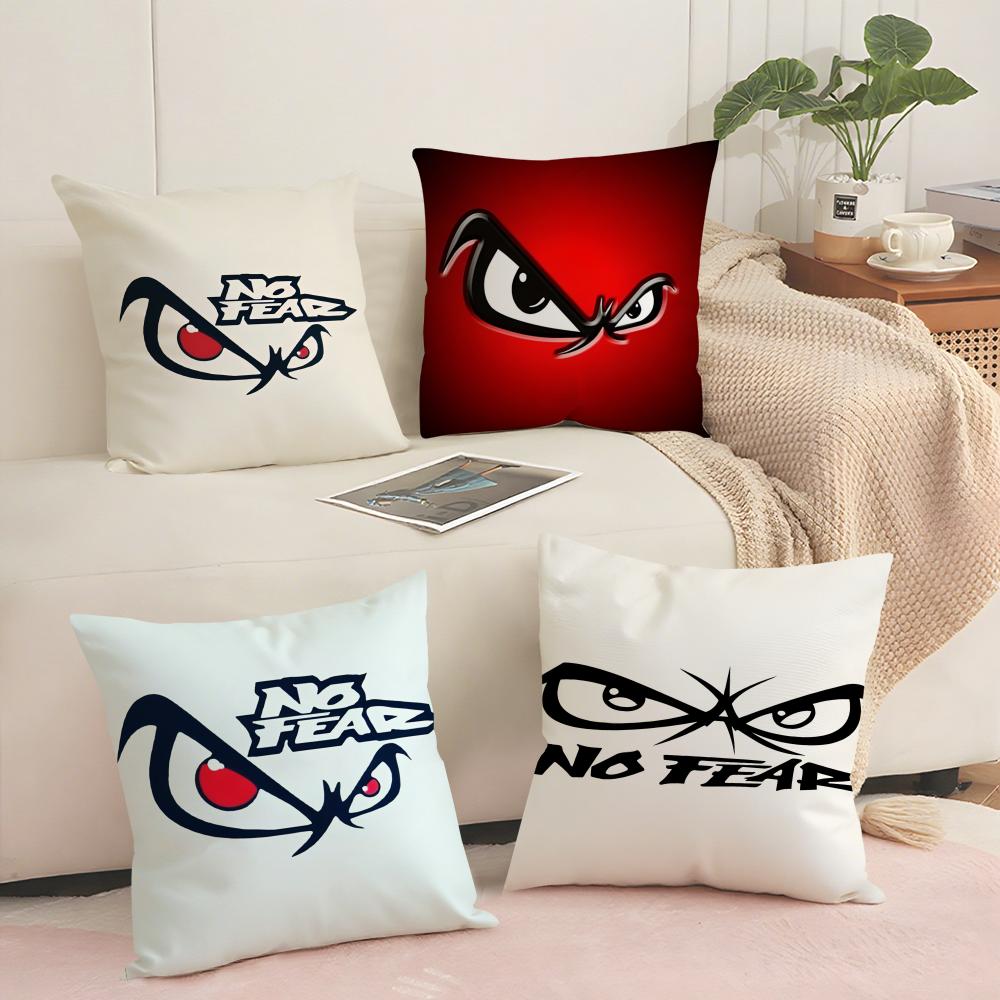 Classic No fFear Cushion Cover Short plush Doublesided Print Square Throw Pillow Covers Sofa Home Cushion Decor