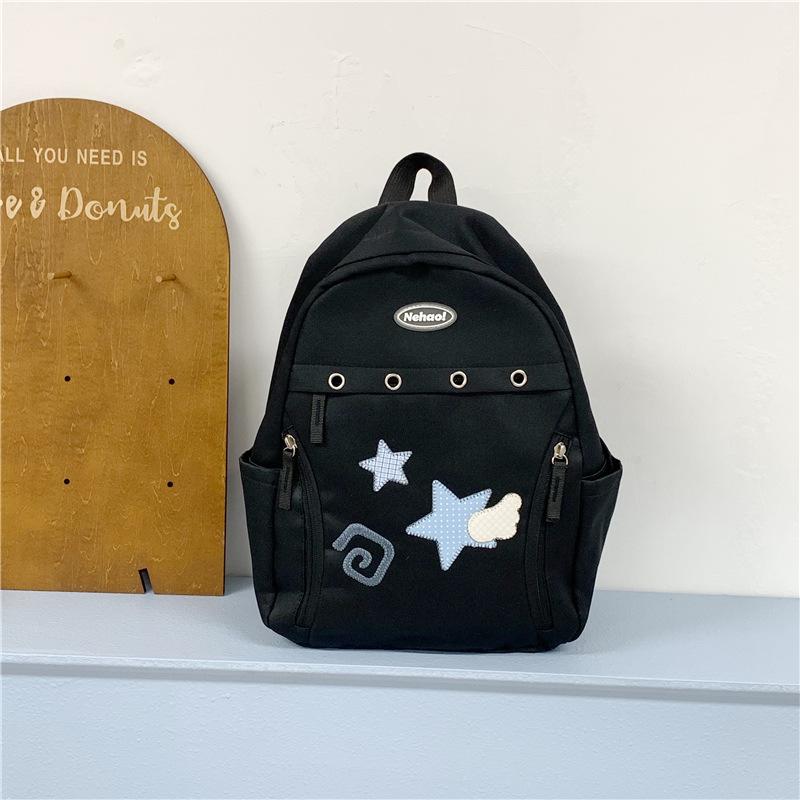 Schoolbag new high-value ins style Korean niche embroidery design versatile girl lightweight small backpack