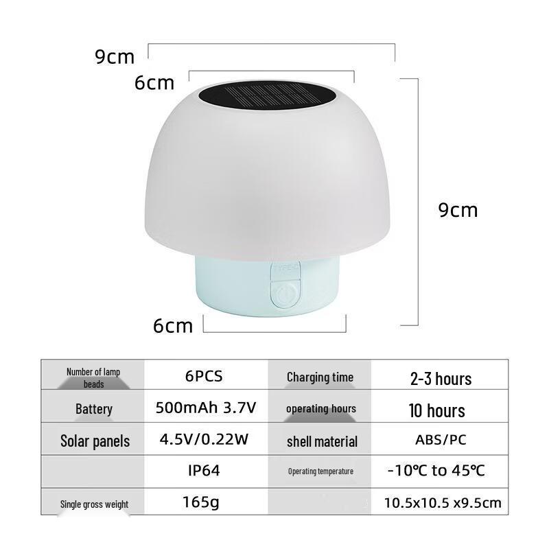 NuFeng Solar & USB Rechargeable Night Light