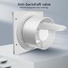 Low Noise Ventilation Fan Window Ceiling Wall Mounted Vent Fan 4inch Exhaust Fan for Toilet, Office, Kitchen Enduring