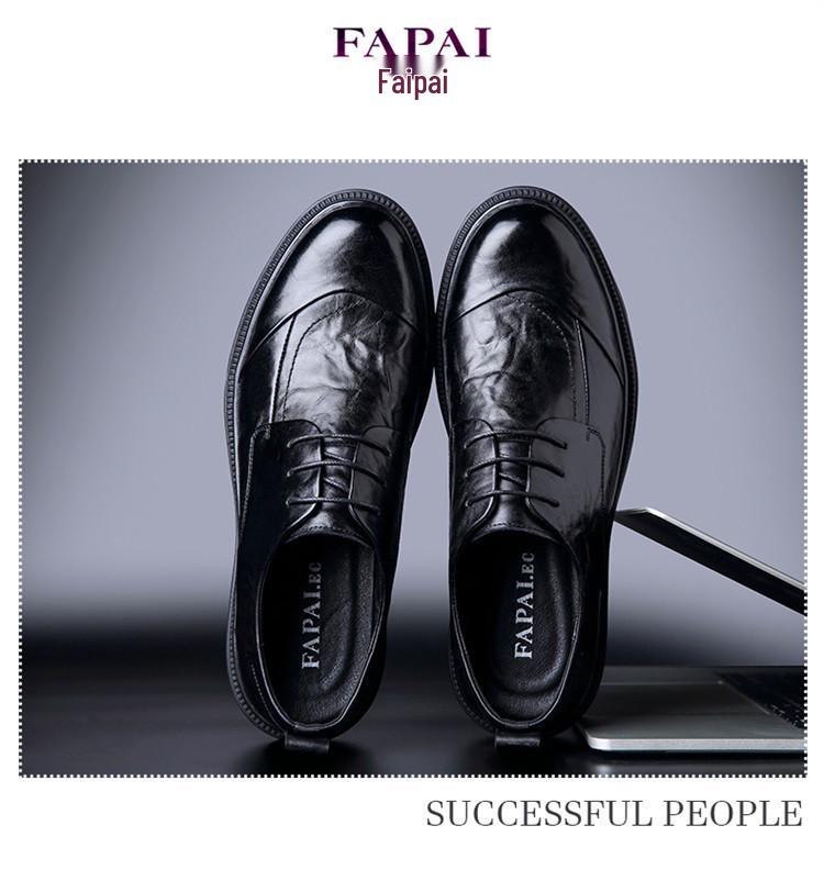 Men's High-End British Style Leather Derby Shoes: Formal, Soft-Sole Wedding & Business Footwear