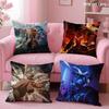Game Cool D-Dota 2 Cushion Cover Soft Short Plush Double-Sided Printing Home Decor Machine Washable Pillow Case Gift
