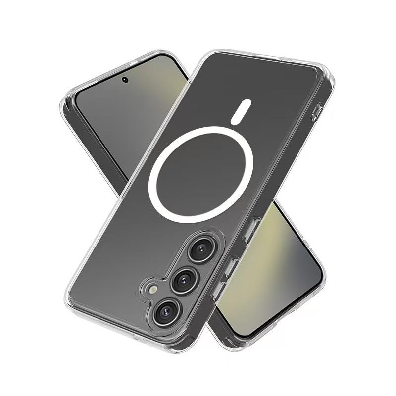 Clear Acrylic Strong Magnetic Case For Samsung Galaxy S24 FE S25ULTRA A36 A35 A56 A55 A16 A15 A25 A26 A05 A06 Magsafe Hard Cover