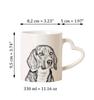 Beagle - Cup with a Dog, Adorable Cup with a Heart-shaped Handle, Universal Gift from the Art-Dog Brand
