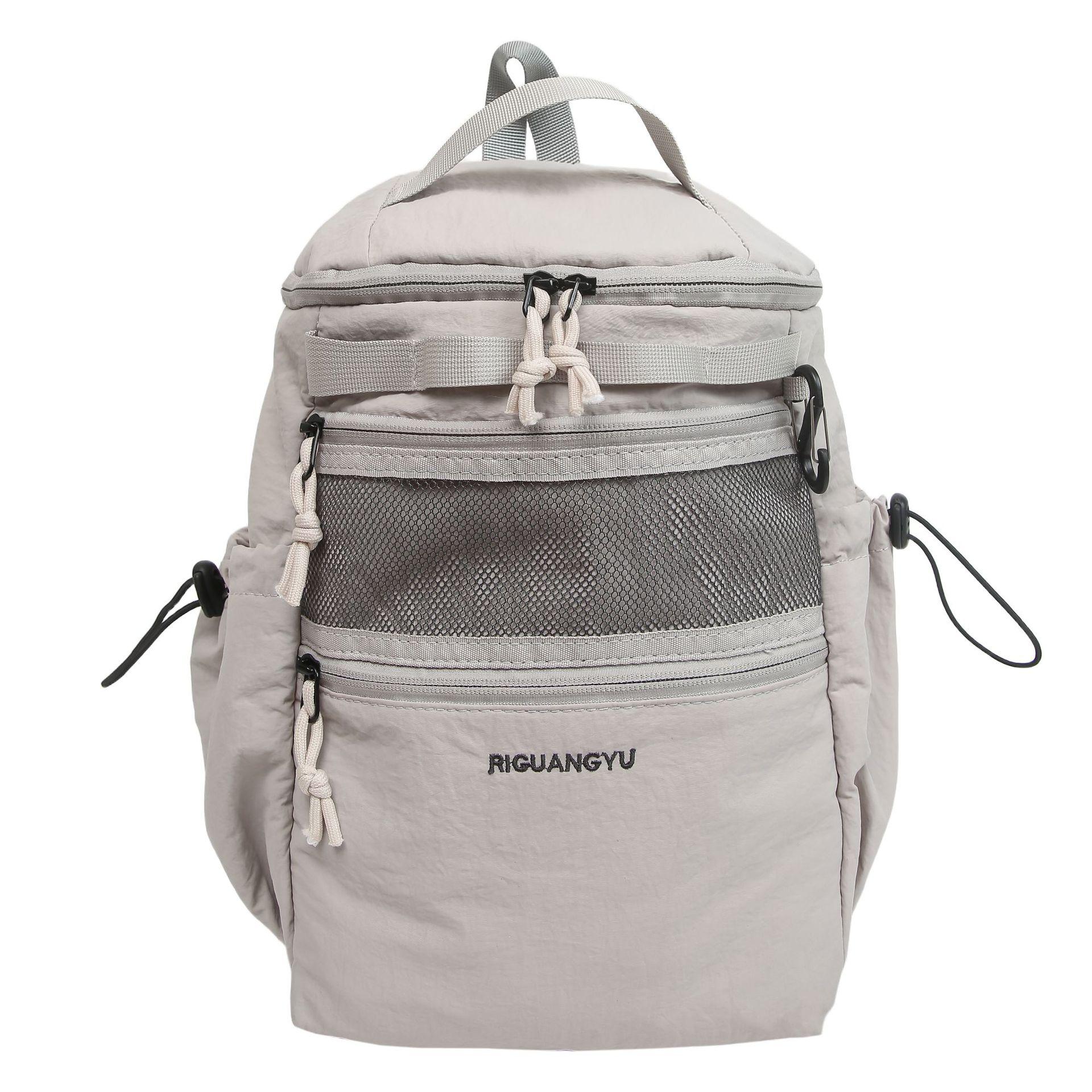 Hiking Mountain Commuter Wear Resistant Backpack Korean Dopamine Leisure Outdoor Sports Versatile Travel Backpack Below 20l серый