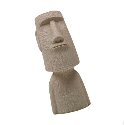Abstract Easter Island Er Statue S Container Sculpture with Drainage Vase Resin for Home and Indoor