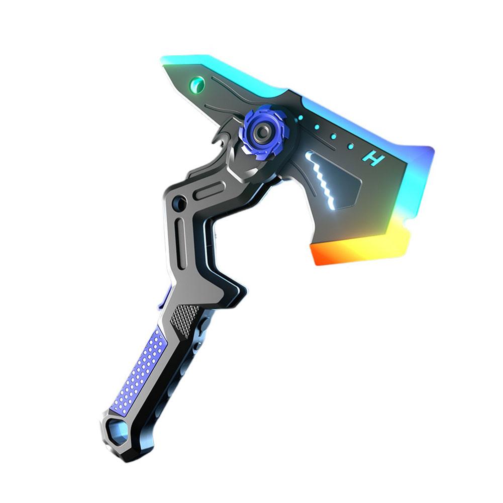 

Fashion Axe Sound & Light Sword Type-c Charging Glow-in-the-dark Boy Toy With The Mist Spray System Party Cosplay Prop Supplies