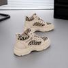 Spring and Autumn Trend Leopard Print Platform Casual Skateboard Shoes Women 2025 New Fashion Versatile Outdoor Trend Shoes Women Z010