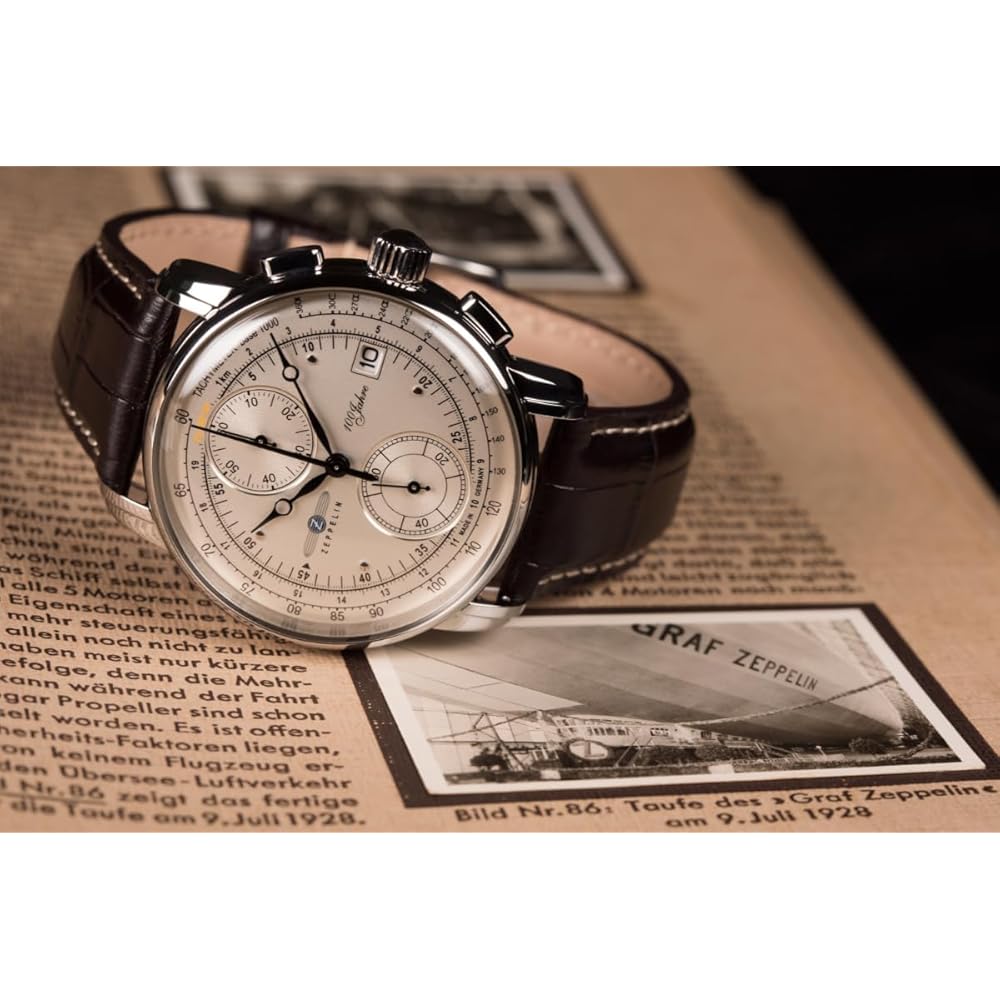 ZEPPELIN Men's Watch, 100th Anniversary, White Dial, 86701 [Parallel Import]