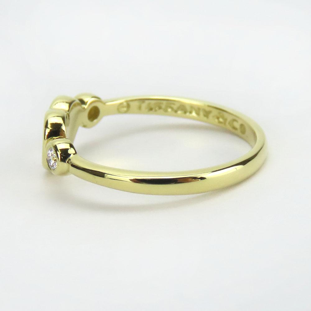 Used TIFFANY&Co. Ring Full Heart EU#48.5 K18 Yellow Gold/diamond 2.3g Yellow Gold El Saperetti
