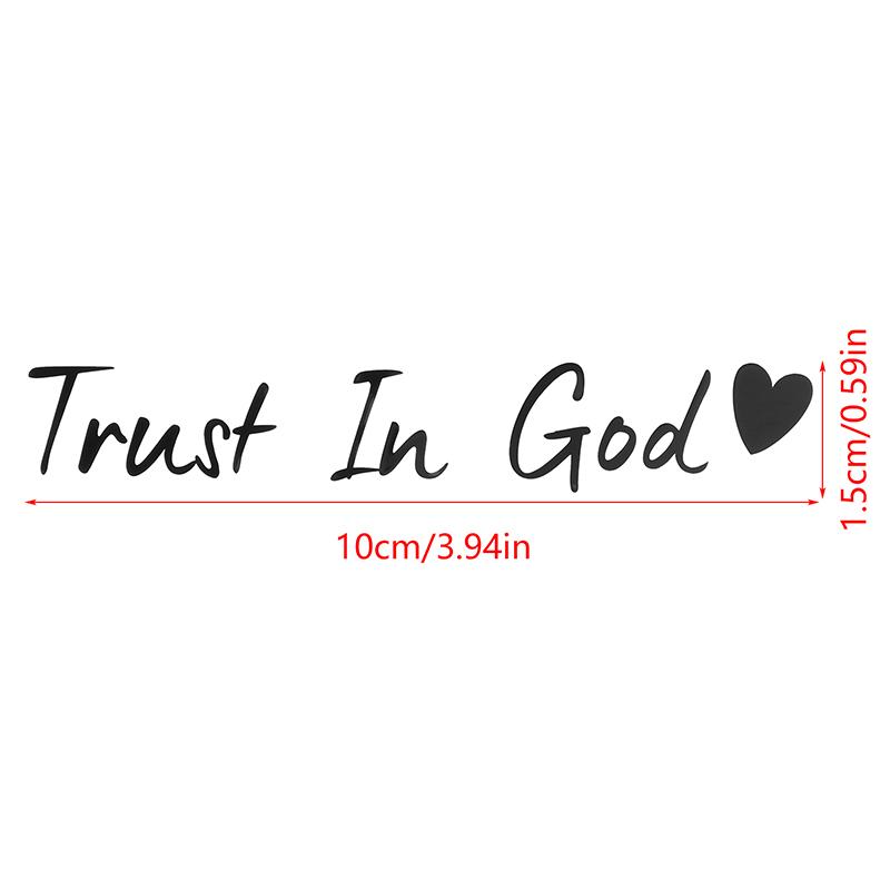 Trust In God Mirror Decal, Car Decals For Women, Faith Mirror Decal, Cute Vinyl Decal, Christian Car Mirror Decal, Religious Car